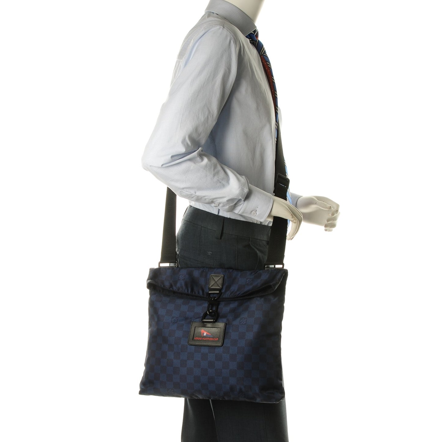 Nylon Damier Cup Messenger Oxygen