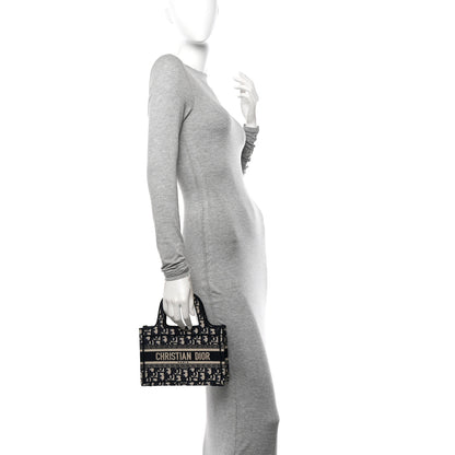 Christian Dior Oblique Mini Book Tote Blue Multicolor 2 of 12