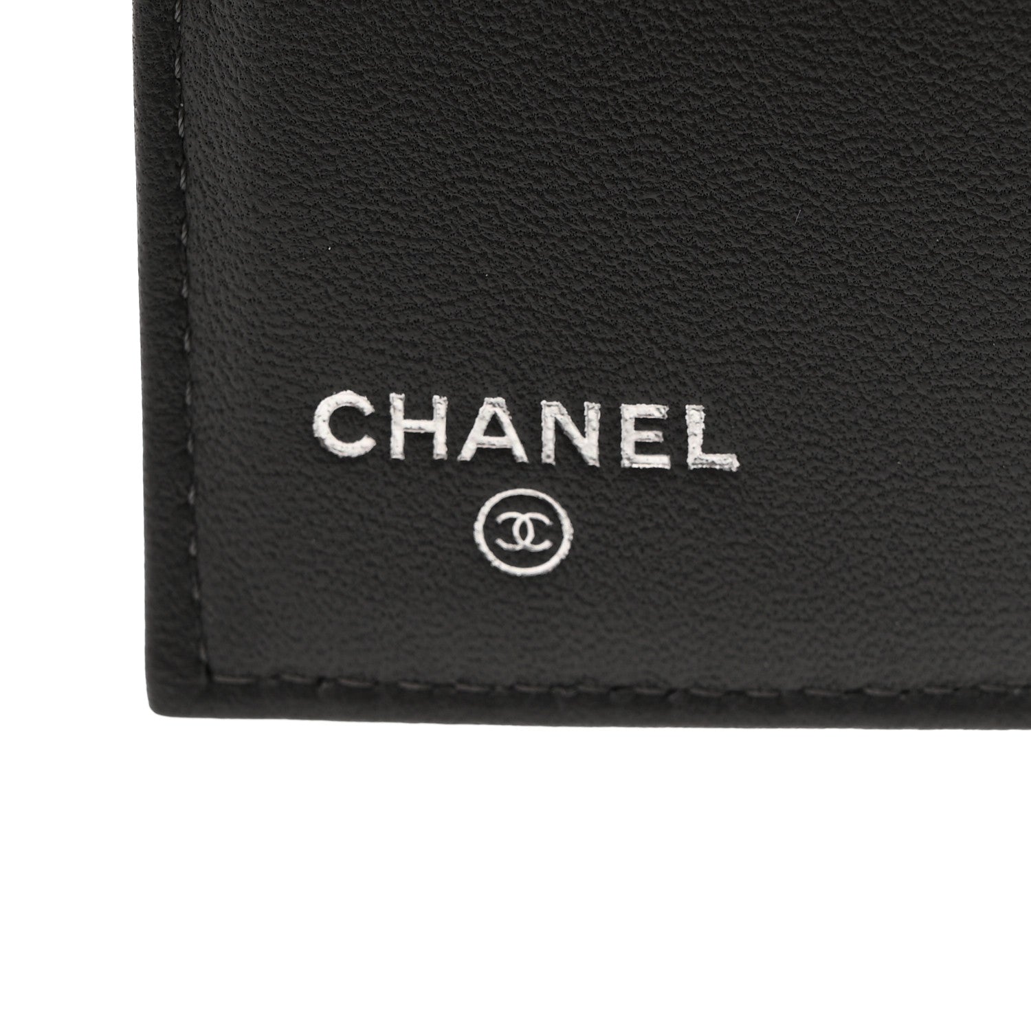 Chanel Lambskin Enamel Quilted Compact Flap Wallet Dark Grey 6 of 9