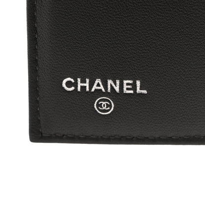 Chanel Lambskin Enamel Quilted Compact Flap Wallet Dark Grey 6 of 9