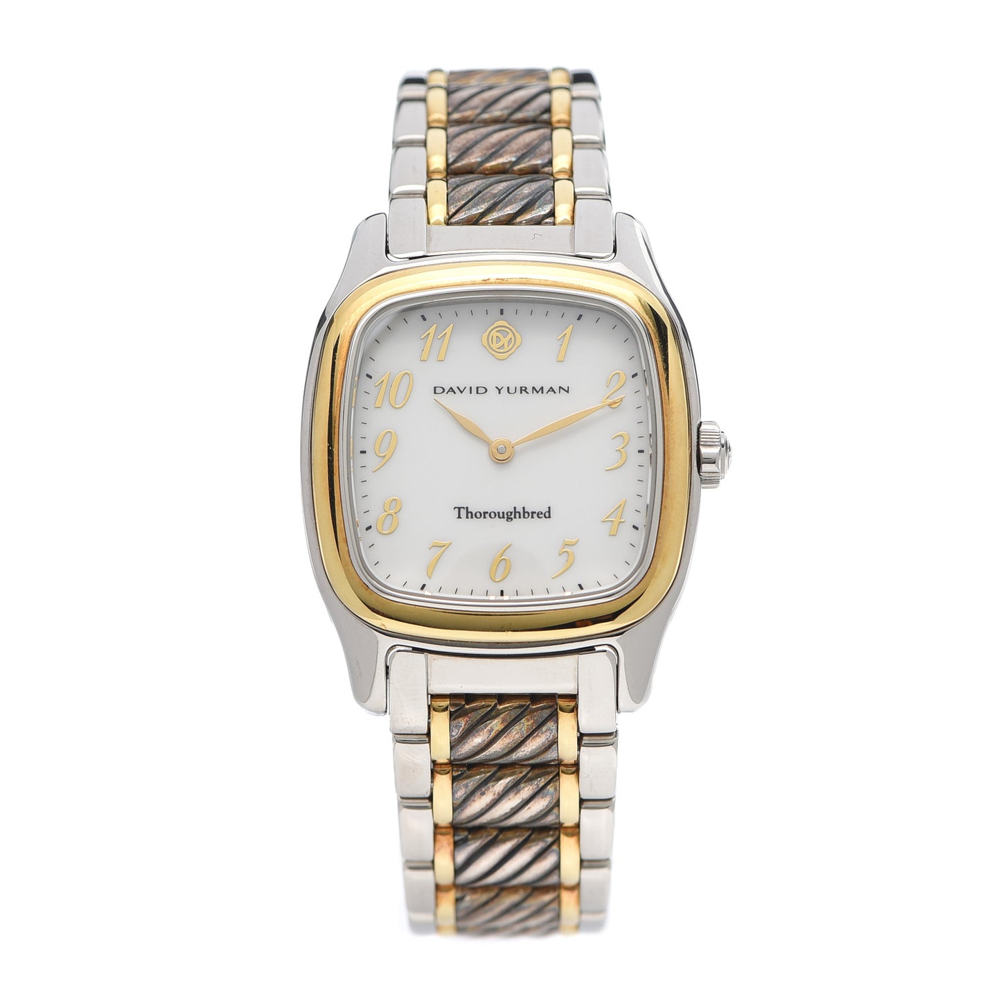 Stainless Steel 18K Yellow Gold 32mm Thoroughbred Quartz Watch