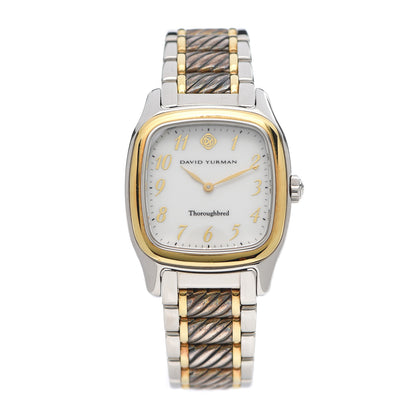 David Yurman Stainless Steel 18K Yellow Gold 32mm Thoroughbred Quartz Watch 1 of 6