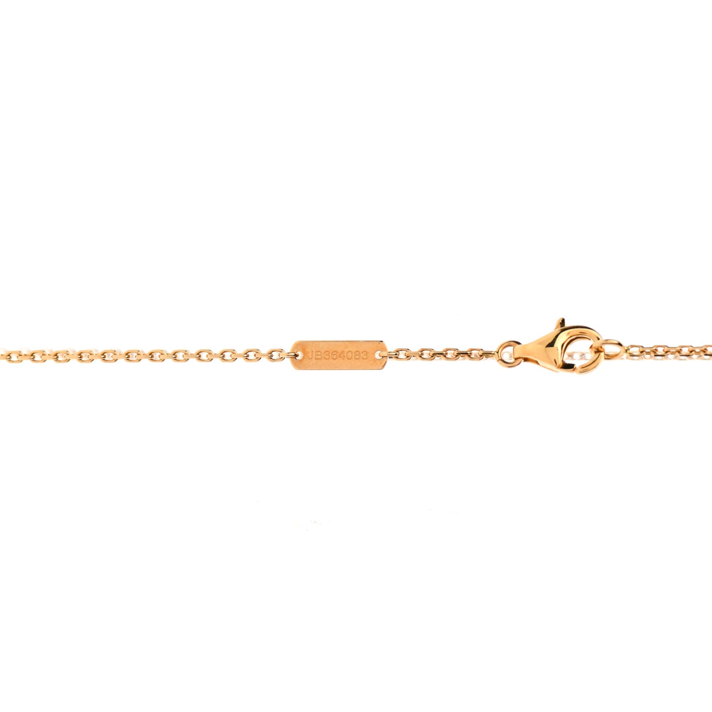 18K Yellow Gold Mother of Pearl Vintage Alhambra Pendant Necklace