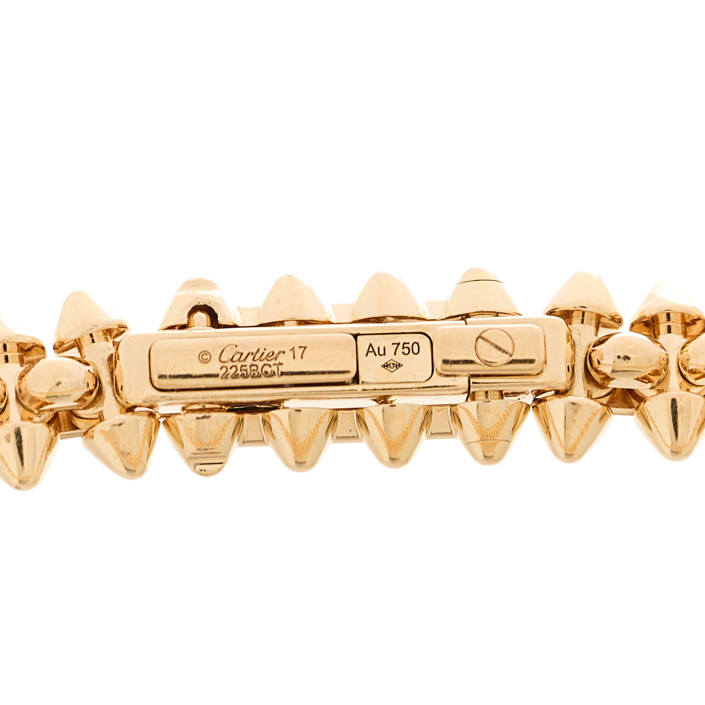 18K Pink Gold Diamond Clash De Cartier Small Flexible Bracelet 17