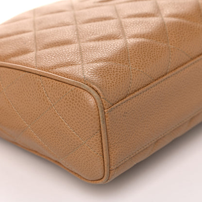 Chanel Caviar Quilted CC Camera Case Beige 12 of 22
