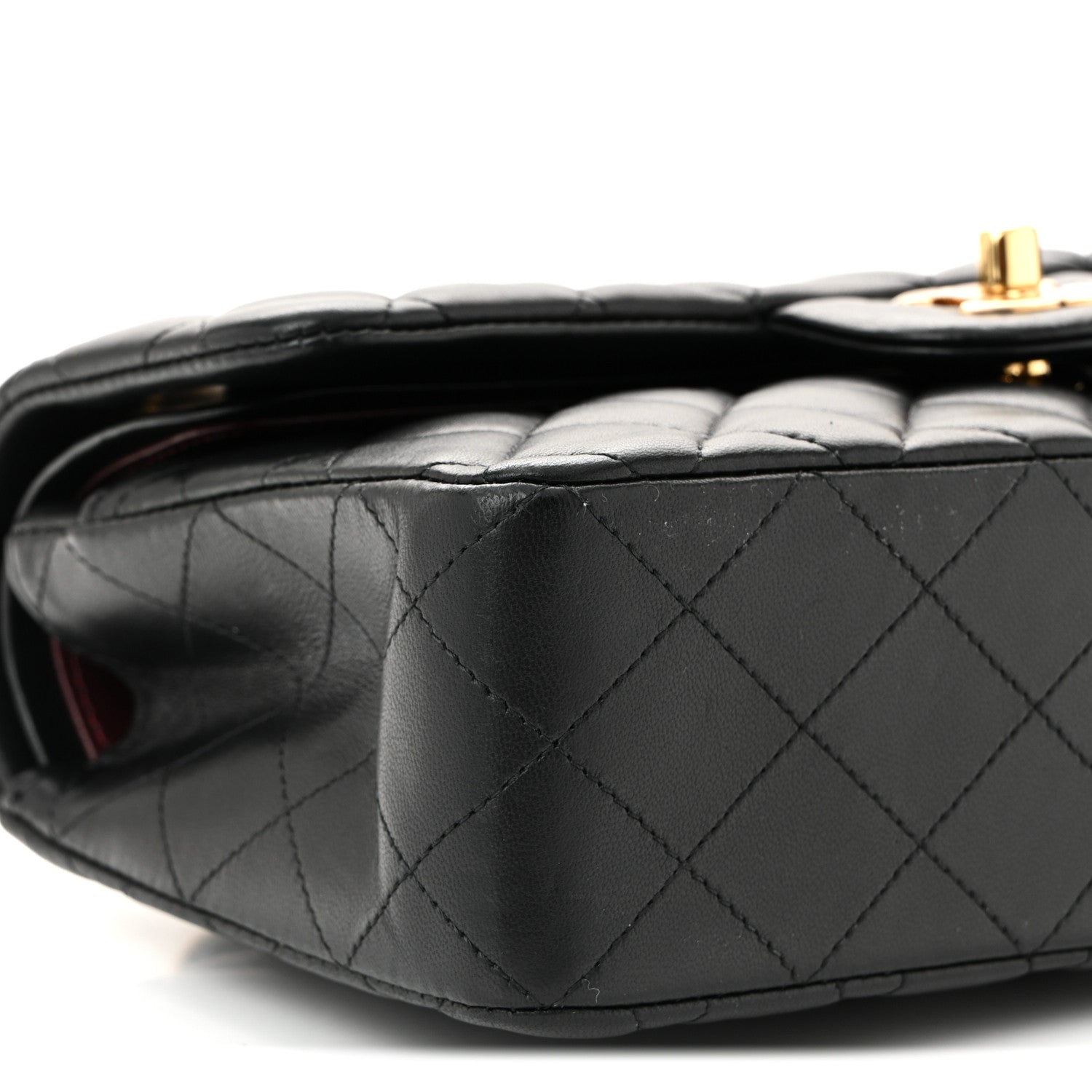 Chanel Lambskin Quilted Small Double Flap Black 9 of 10