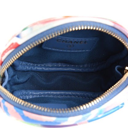 Chanel Patent Calfskin Printed Quilted Zip Around Coin Purse Multicolor 5 of 7