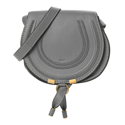 Chloe Calfskin Mini Marcie Round Crossbody Bag Cashmere Grey 1 of 9
