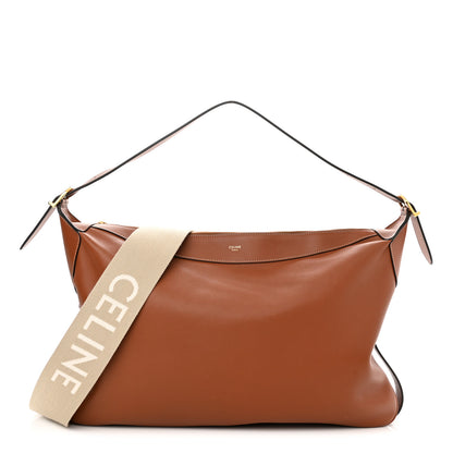 Celine Supple Calfskin Large Romy Shoulder Bag Tan 1 of 10