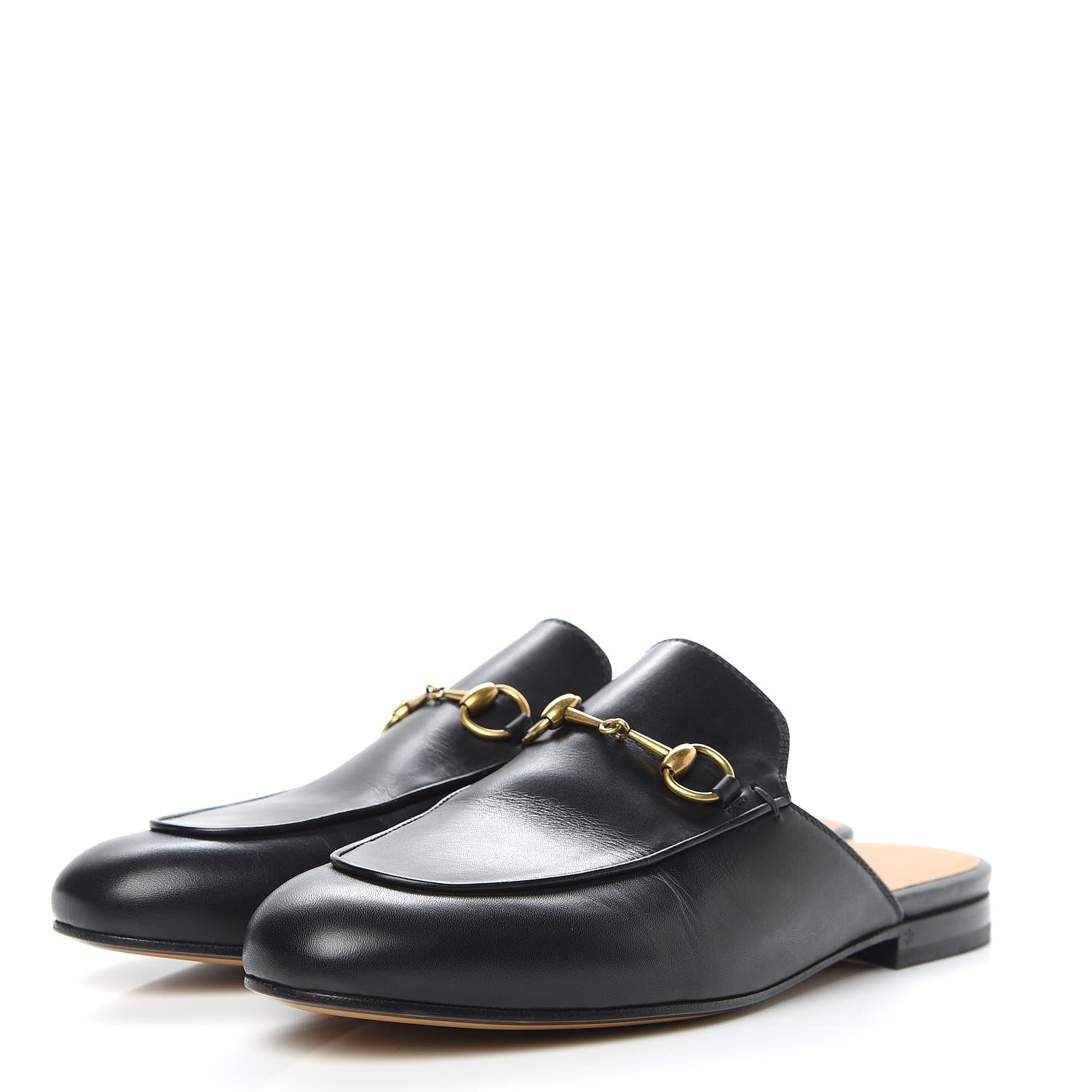 Gucci Calfskin Womens Princetown Slippers 39 Black 3 of 10