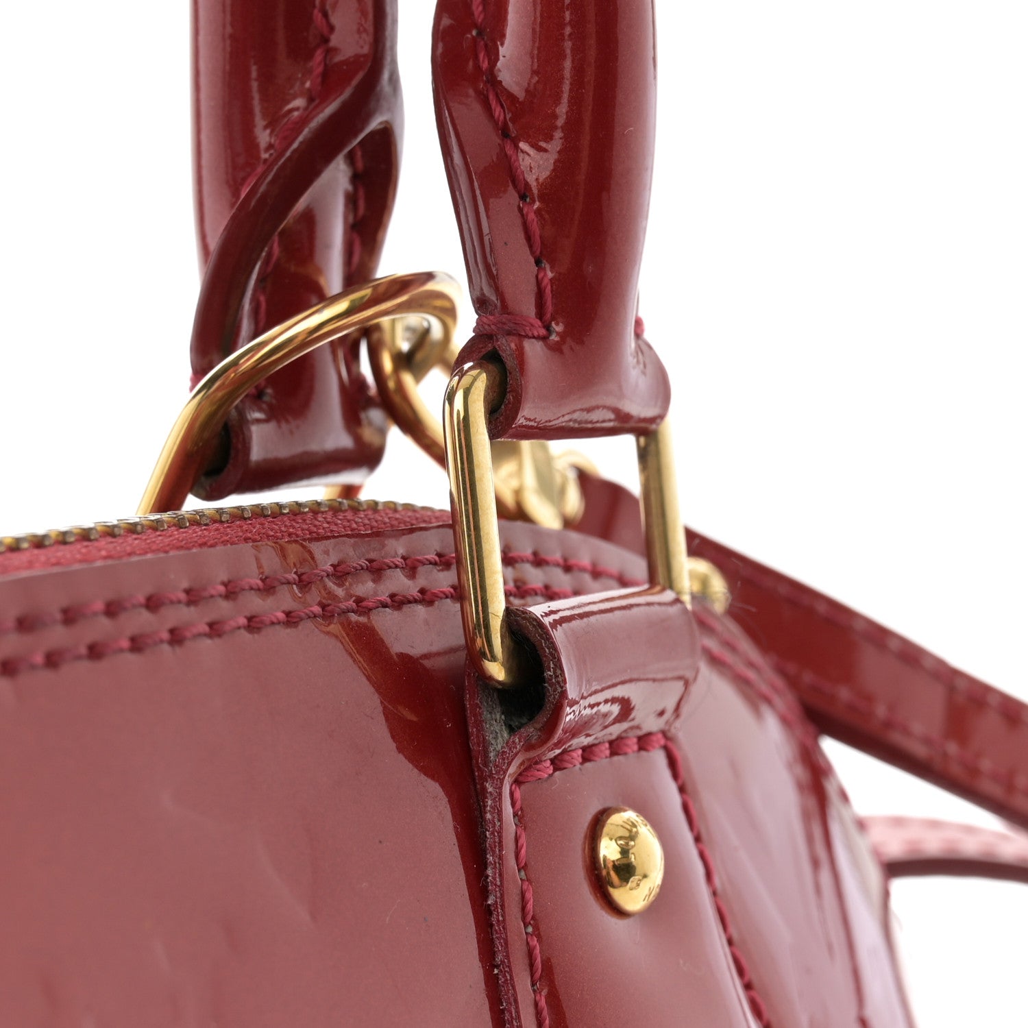 Louis Vuitton Vernis Alma BB Pomme D'Amour 13 of 13