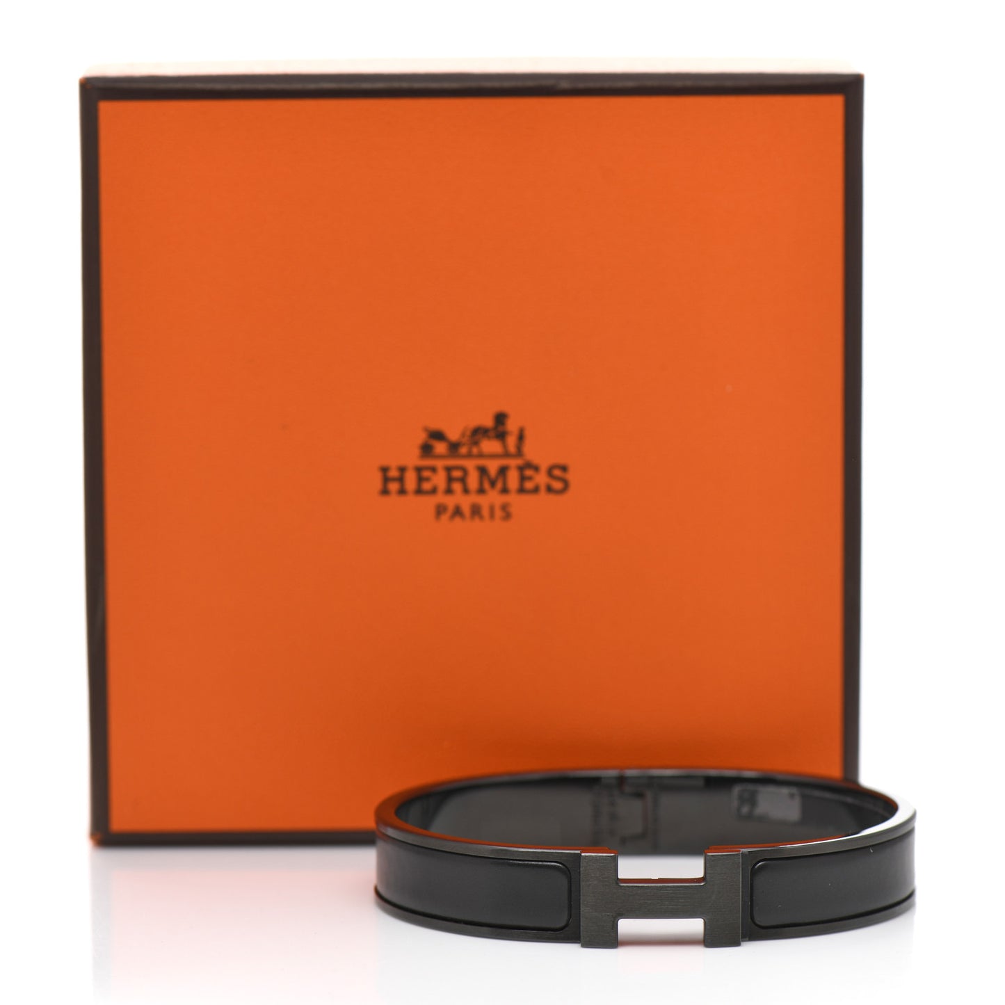Matte Enamel Narrow Clic Clac HH Bracelet T3 So Black
