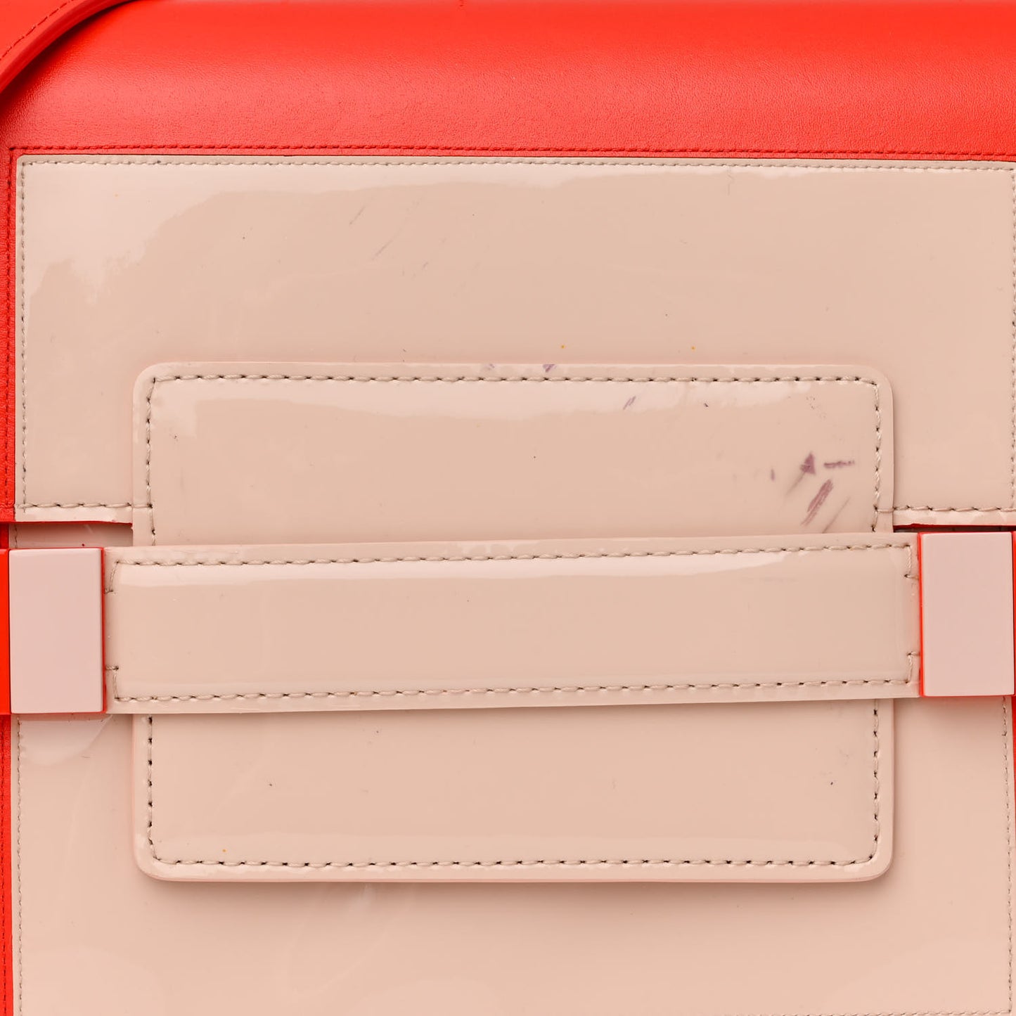 Patent Calfskin PM Madame Shoulder Bag Red Nude