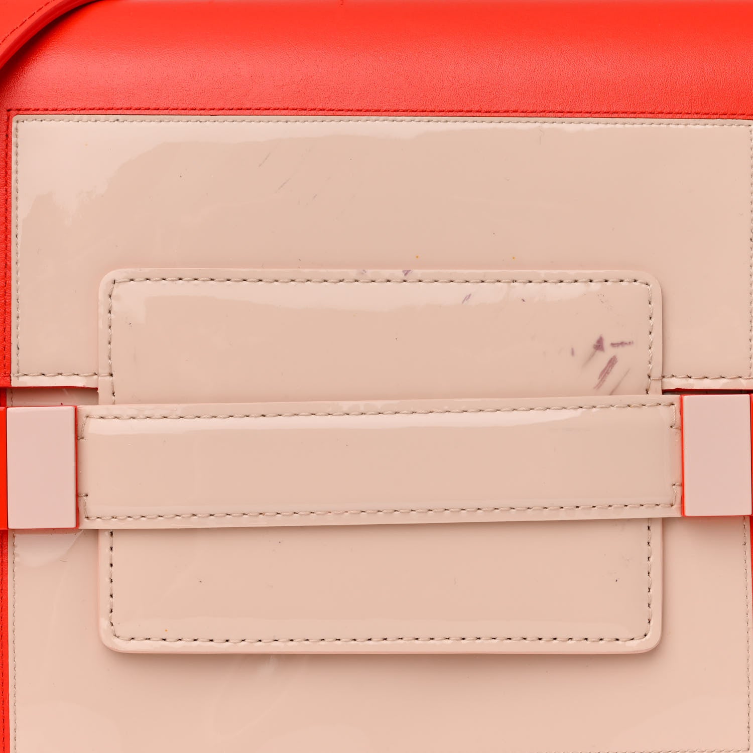 Delvaux Patent Calfskin PM Madame Shoulder Bag Red Nude 8 of 12