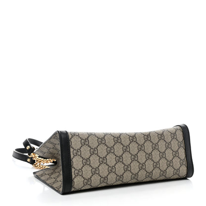 Gucci GG Supreme Monogram Small Padlock Tote Black 3 of 4