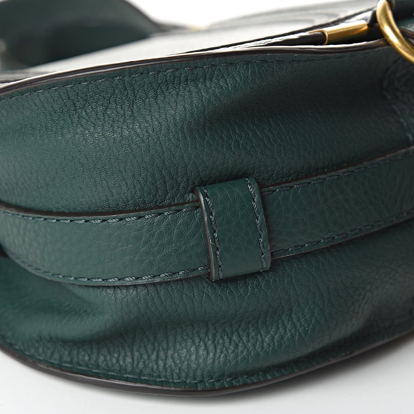 Calfskin Mini Marcie Round Crossbody Bag Rainforest
