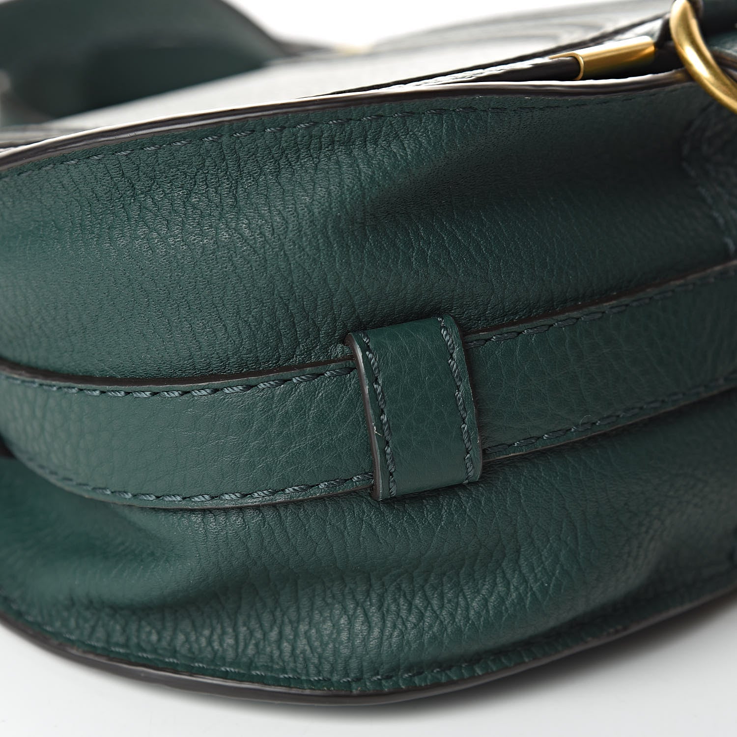 Chloe Calfskin Mini Marcie Round Crossbody Bag Rainforest 8 of 10