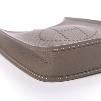 Hermes Taurillon Clemence Amazone Evelyne TPM Etoupe Bleu Indigo 8 of 11