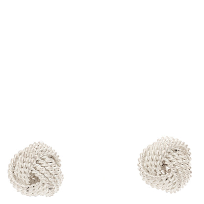 Tiffany Sterling Silver Twist Knot Earrings 1 of 3