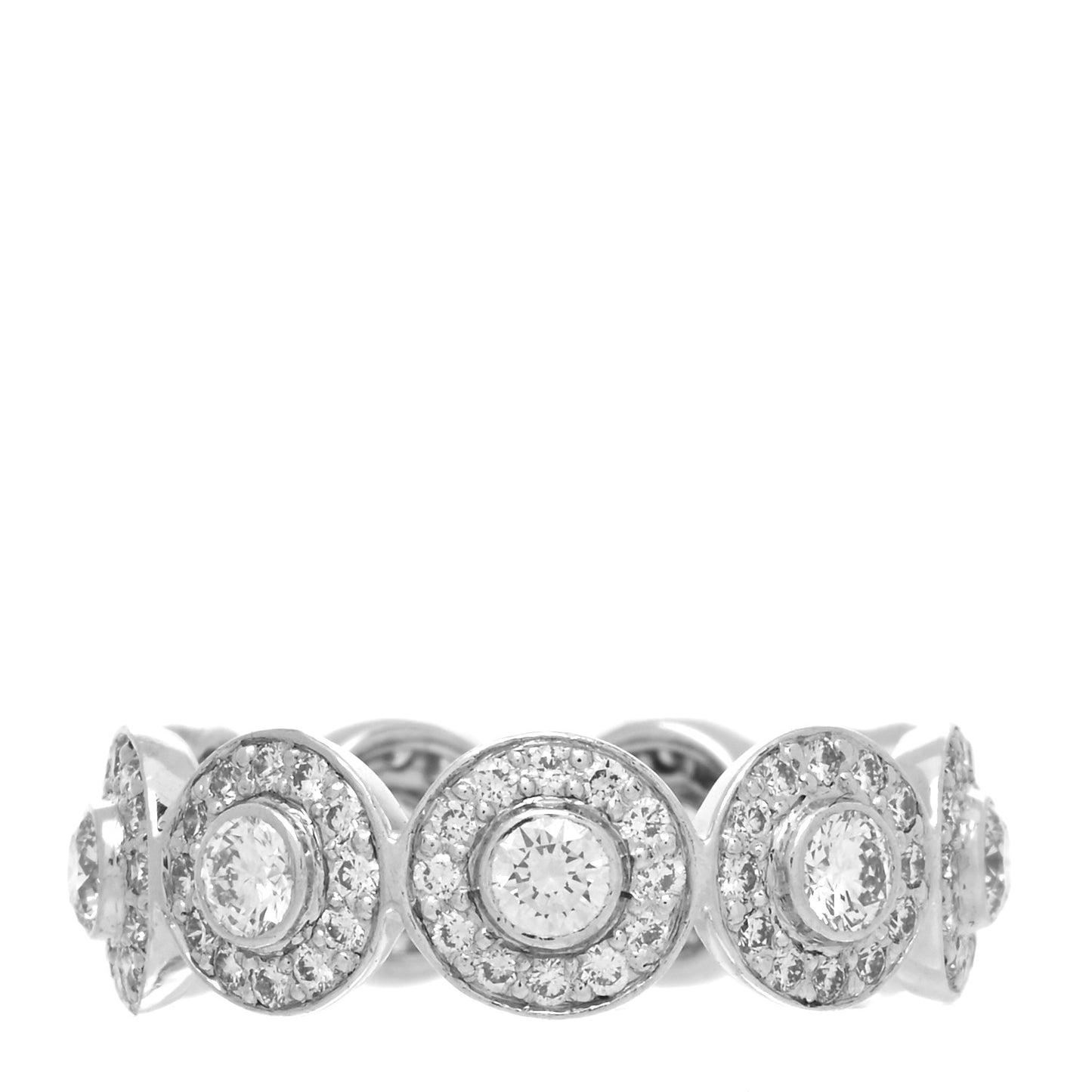 Platinum Diamond Circlet Band Ring 49 5