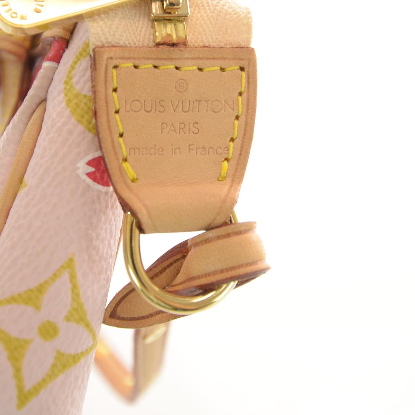Monogram Cherry Blossom Pochette Accessories Red