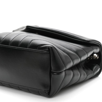 Saint Laurent Calfskin Y Quilted Monogram Small Loulou Chain Satchel Black 10 of 10