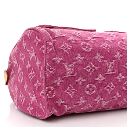 Louis Vuitton Monogram Denim Neo Speedy Fuchsia 9 of 10