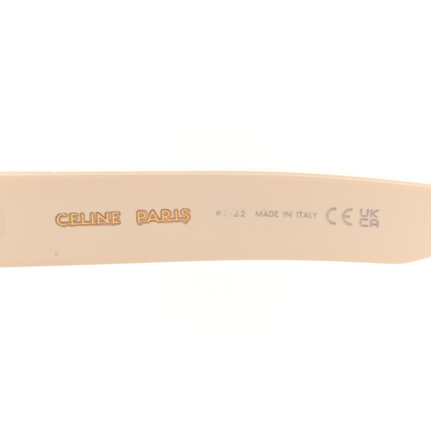 Celine Acetate Sunglasses CL40239F Ivory 6 of 7