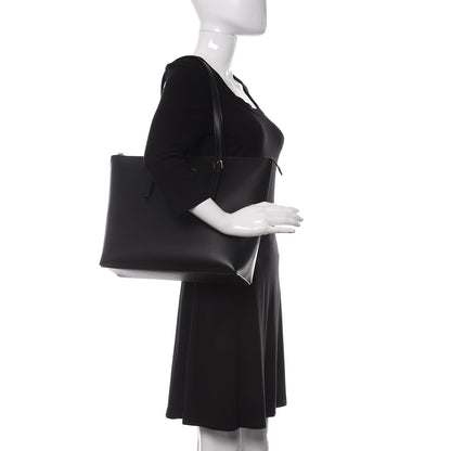 Versace Calfskin Shopping Tote Black 2 of 9