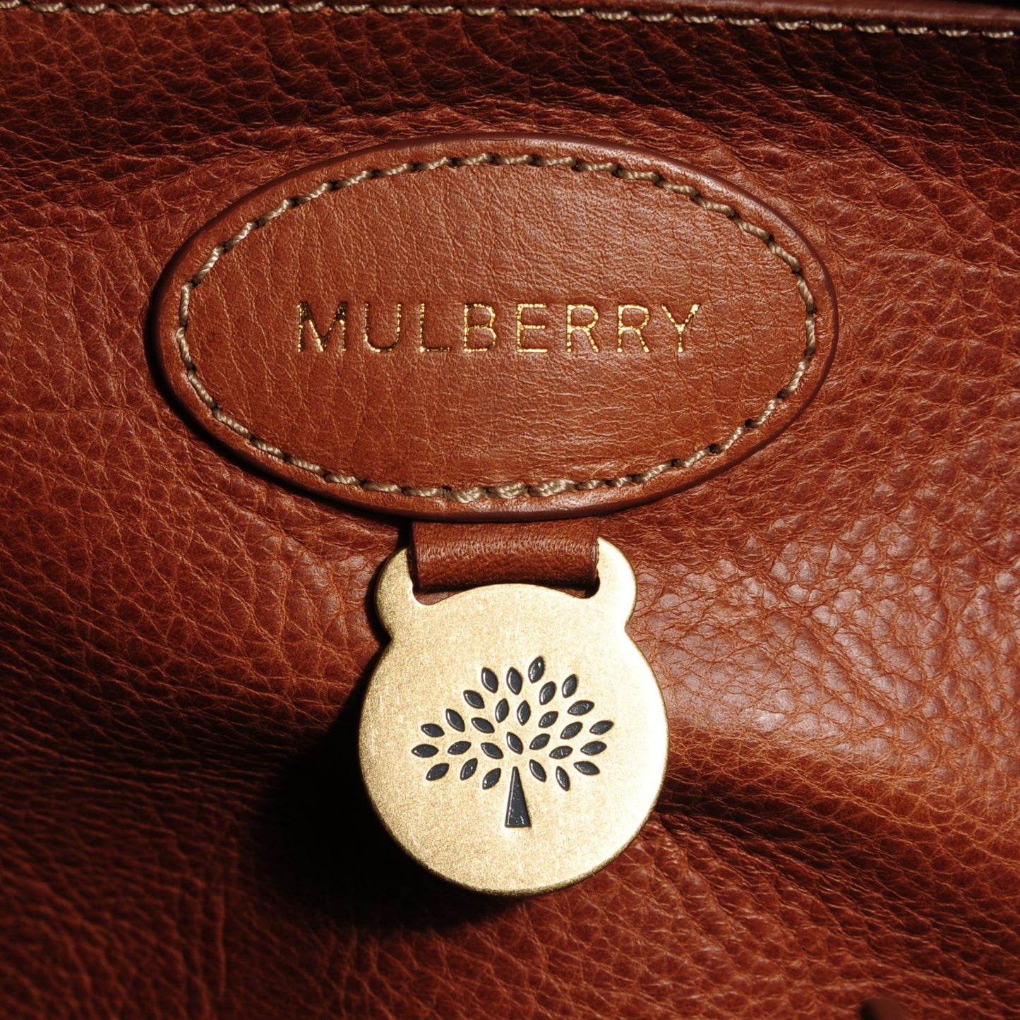 Natural Leather Small Bayswater Oak