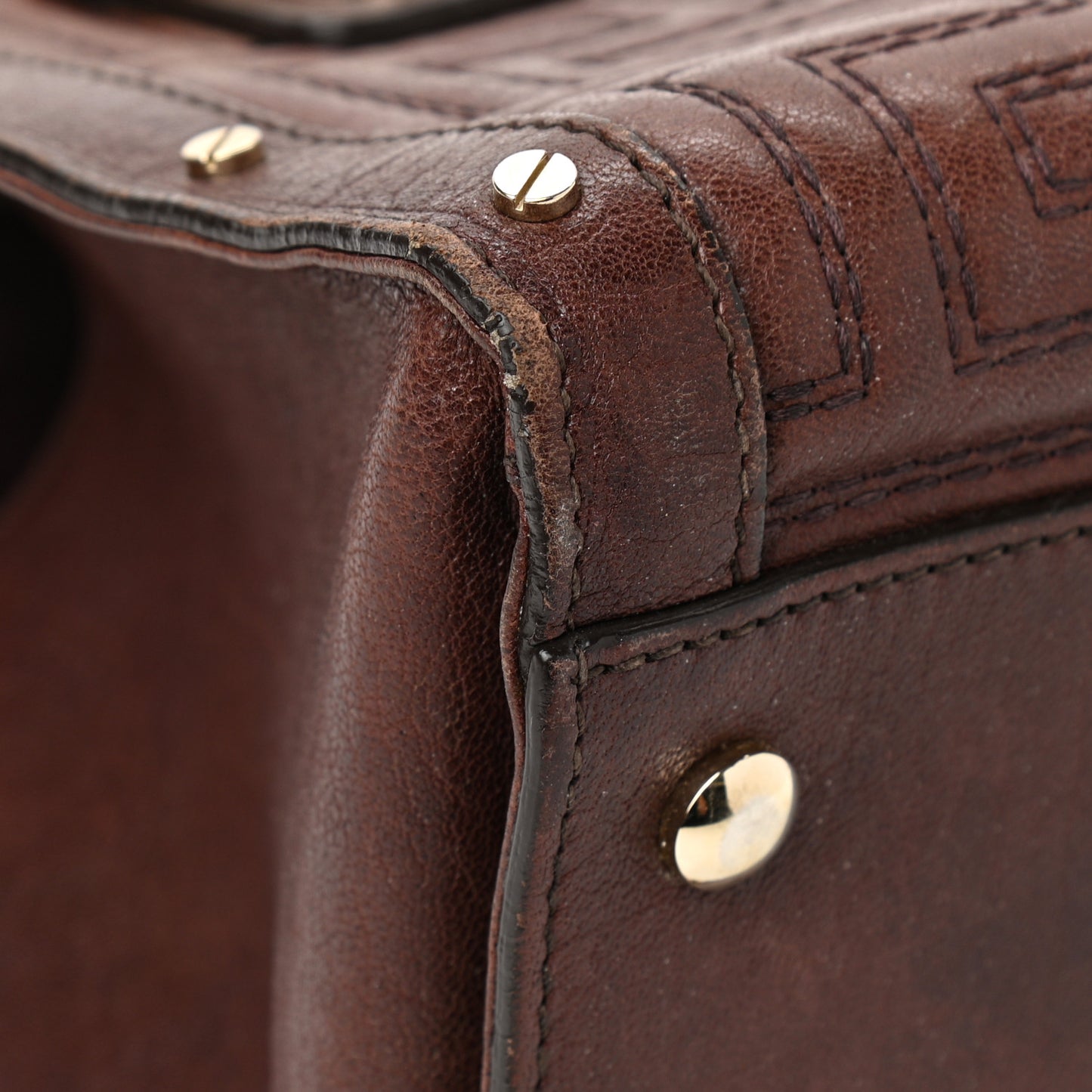 Nappa Barocco Couture Bag Brown