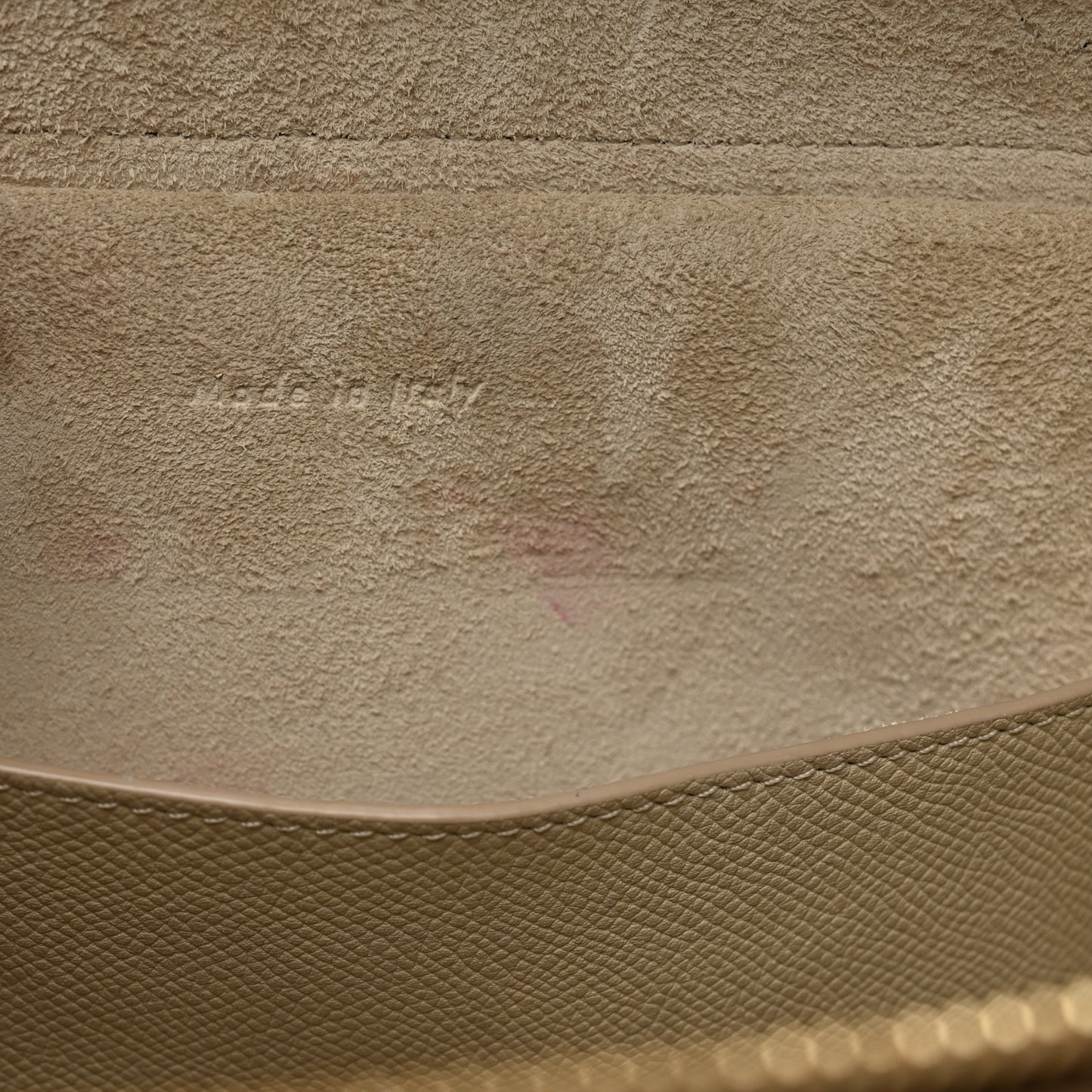 Grained Calfskin Micro Belt Bag Linen