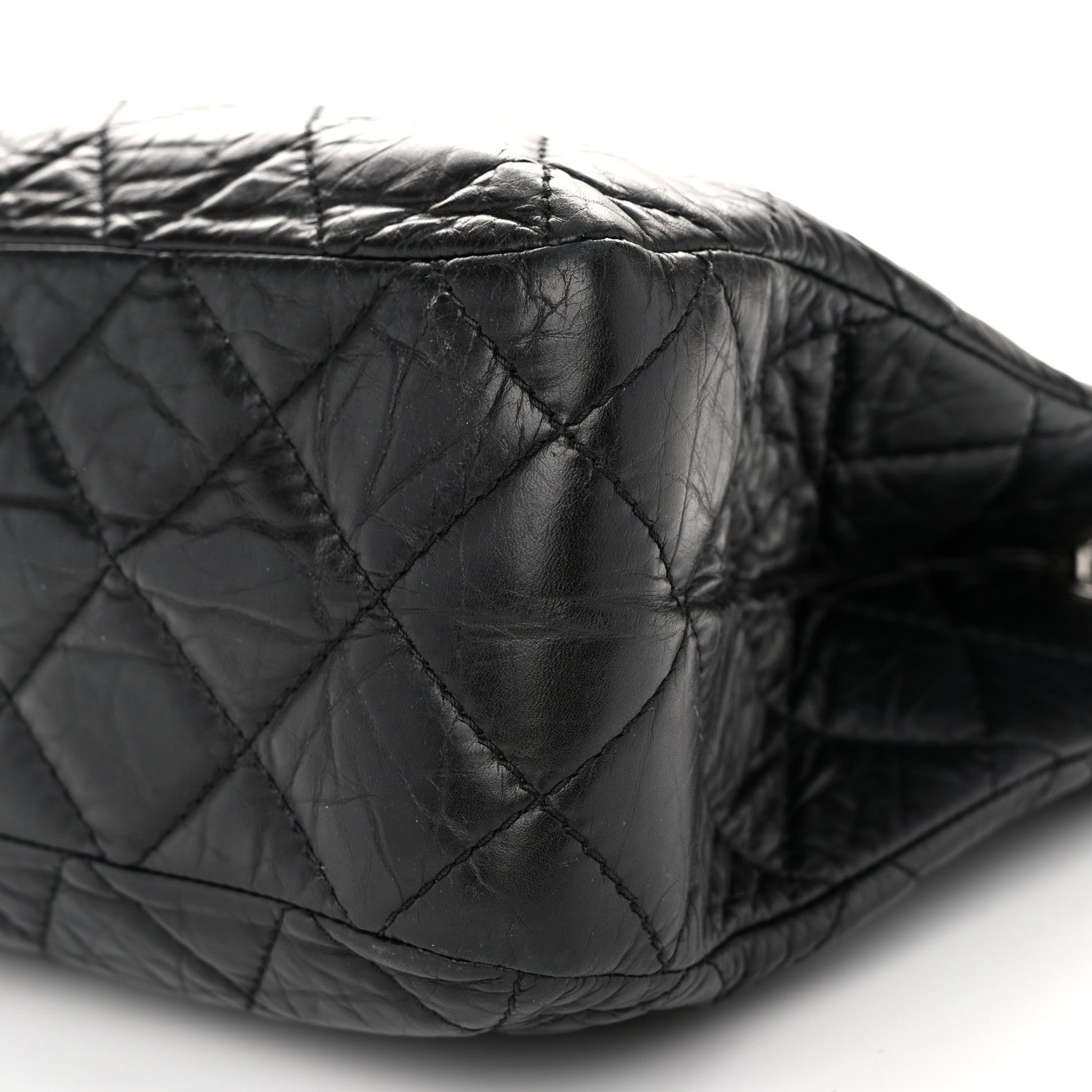 Chanel Aged Calfskin Reissue 2.55 Tote Black 10 of 10