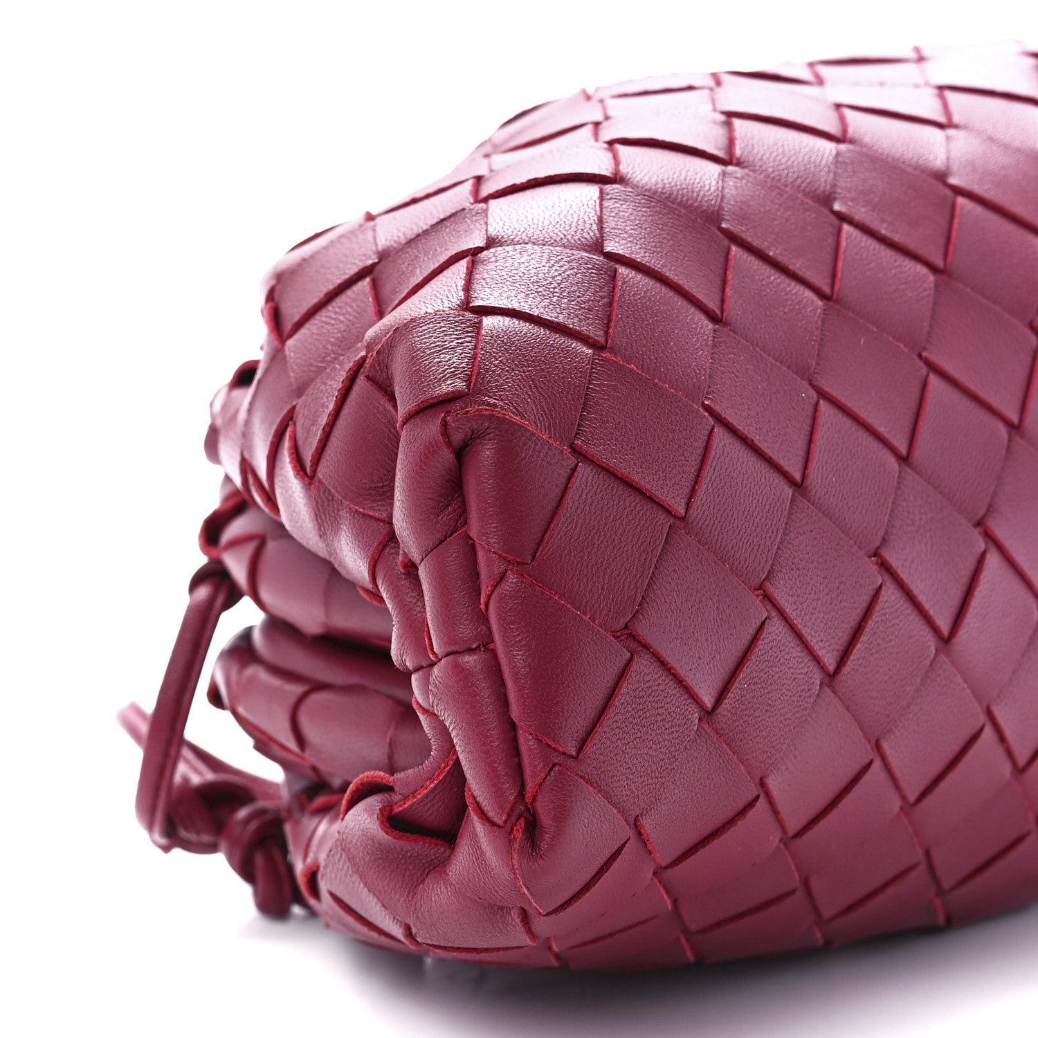 Bottega Veneta Nappa Intrecciato The Mini Pouch Amaranto 11 of 12