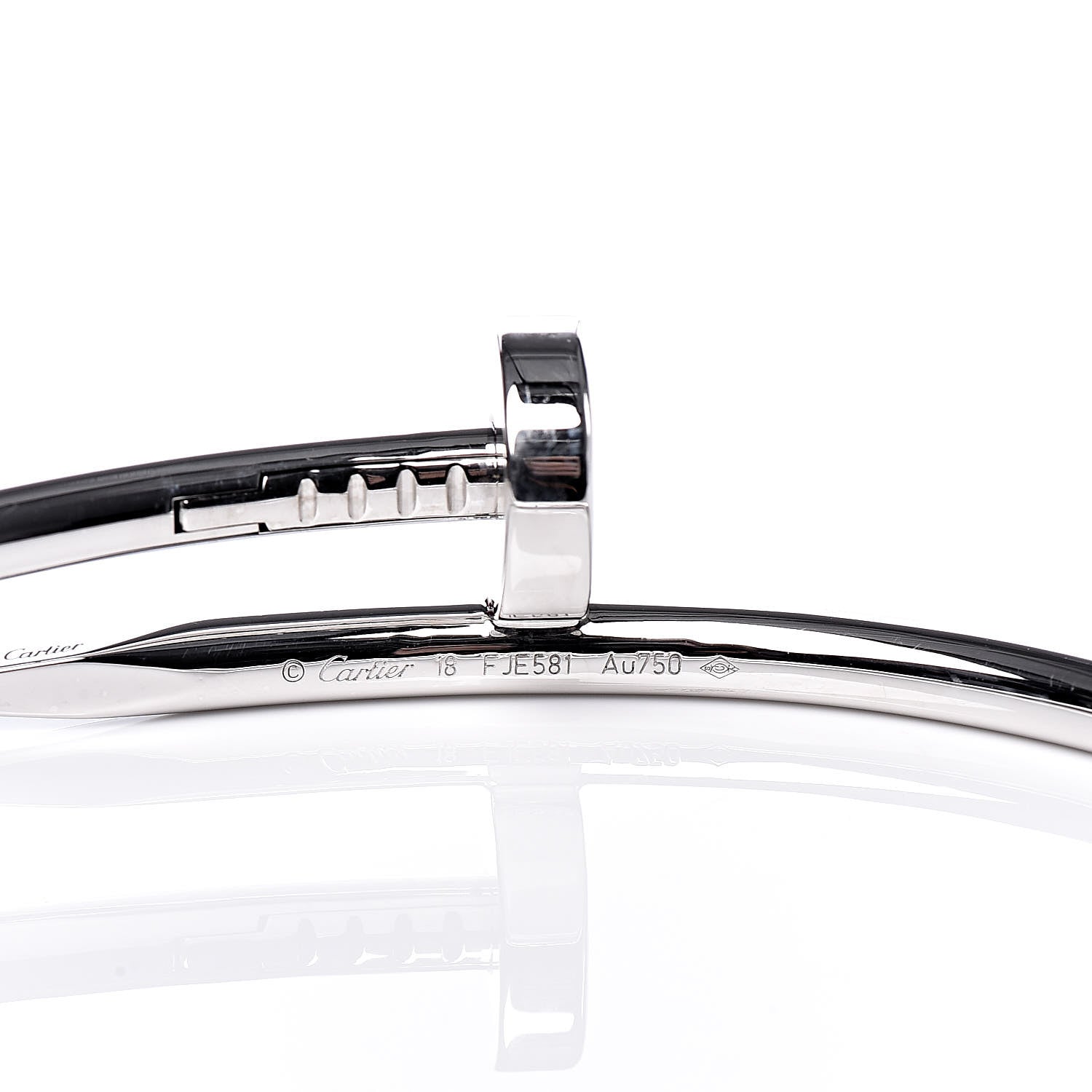 Cartier 18K White Gold Juste Un Clou Bracelet 18 4 of 5