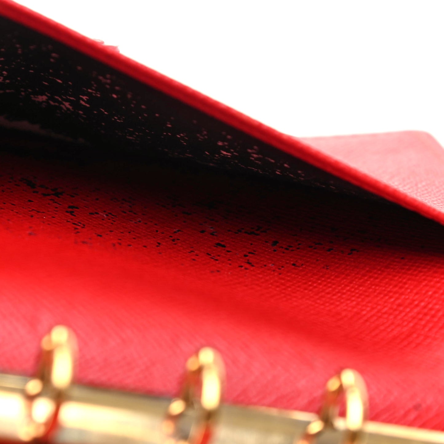 Epi Small Ring Agenda Cover Castillan Red