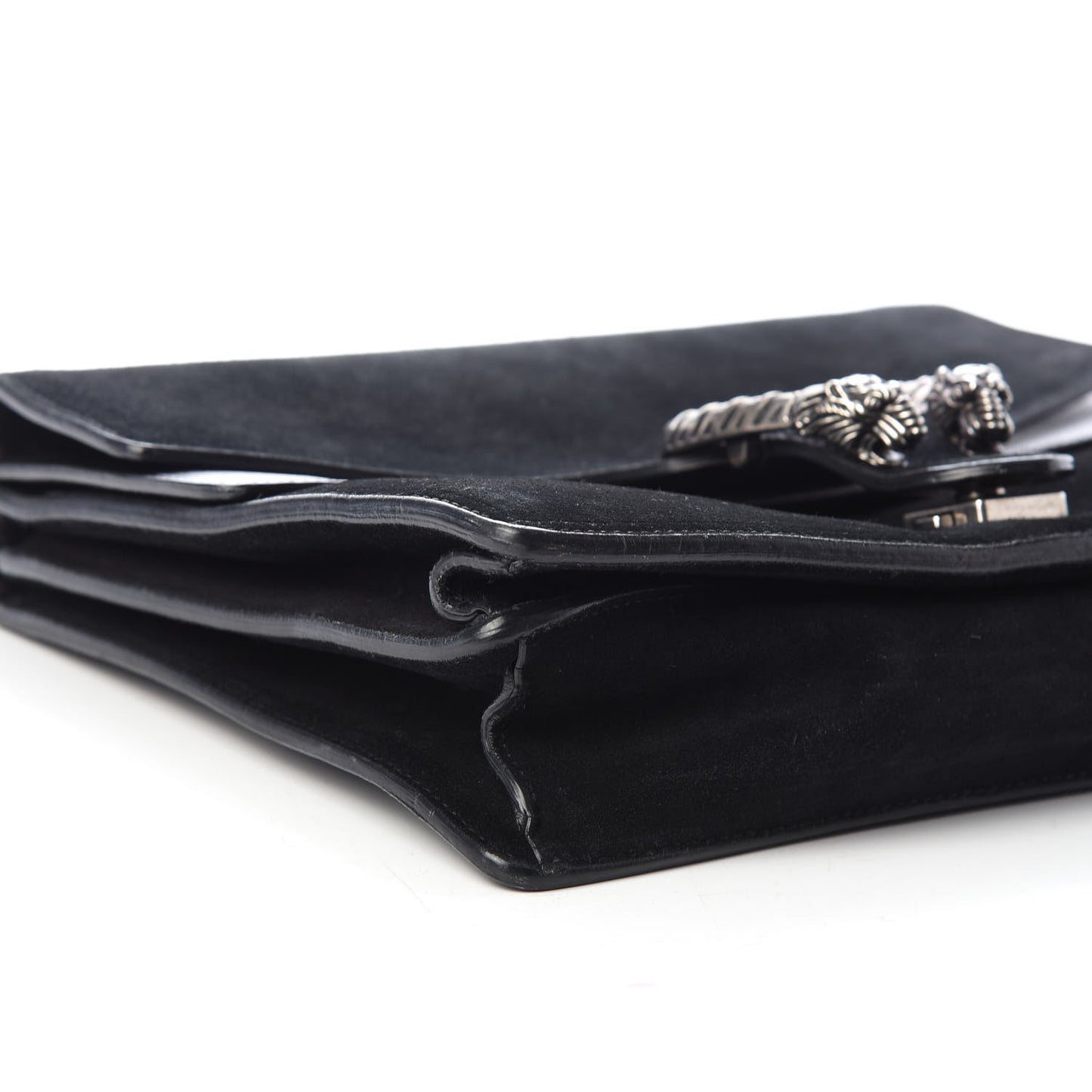 Suede Medium Dionysus Shoulder Bag Black