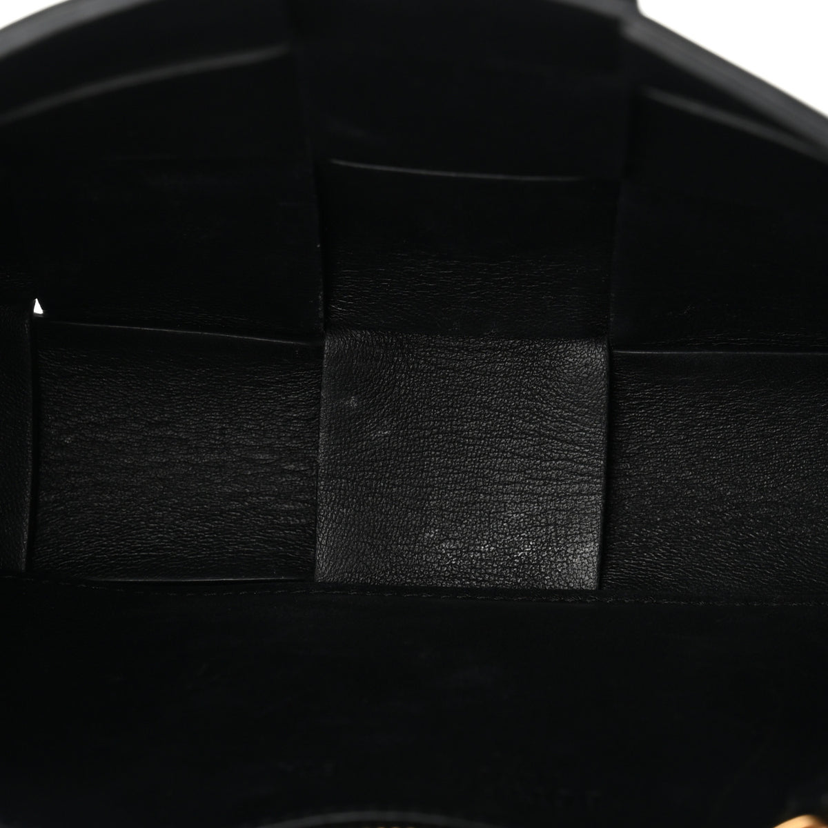 Patent Maxi Intrecciato Cassette Crossbody Bag Black