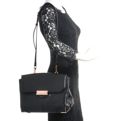 Alexander Wang Calfskin Large Marion Soft Black with Rose Gold Hardware 2 of 7