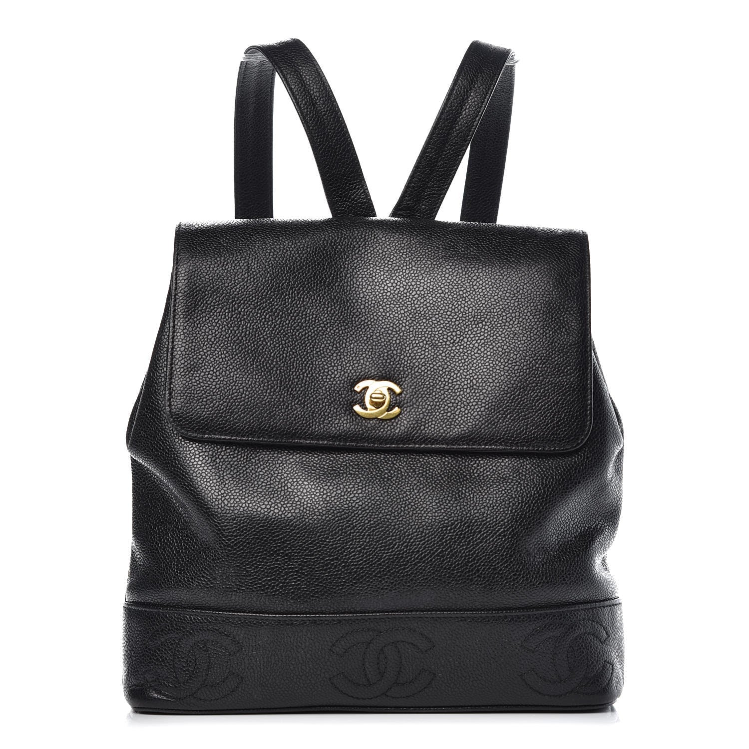 Chanel Caviar CC Backpack Black 1 of 7