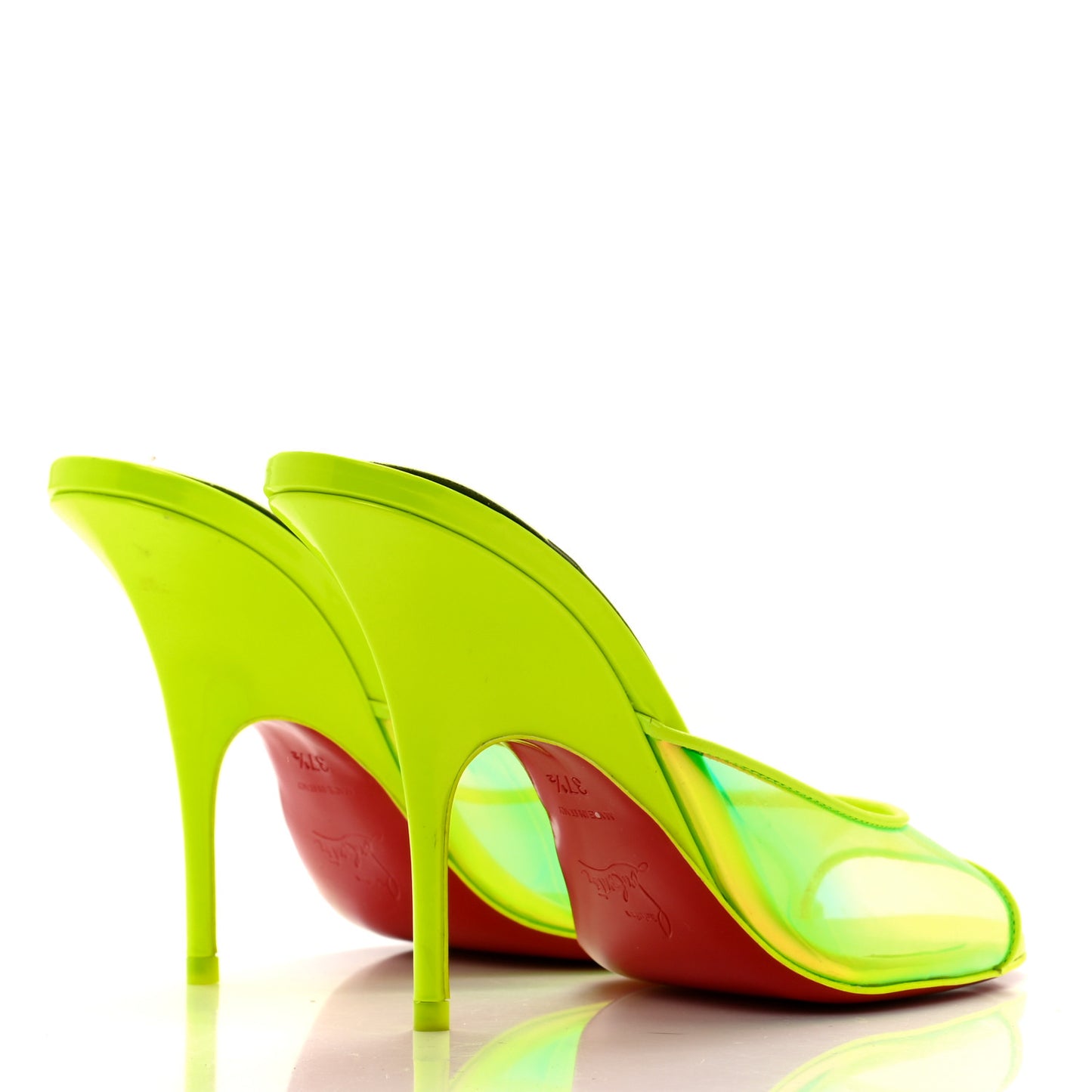 PVC Just Arch 100 Slide Sandals 37.5 Neon Yellow