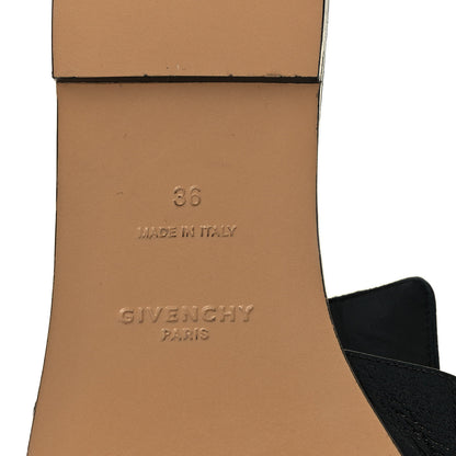 Givenchy Goatskin 4G Flat Sandals 36 Black 6 of 8