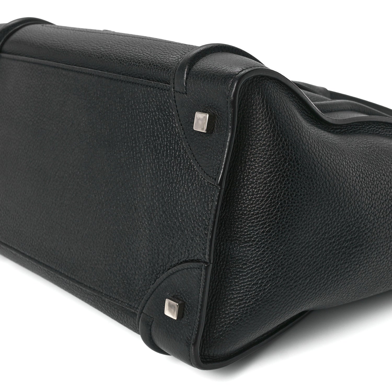 Celine Drummed Calfskin Mini Luggage Black 10 of 10