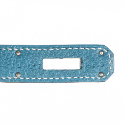Hermes Togo Kelly Retourne 32 Blue Jean 8 of 30