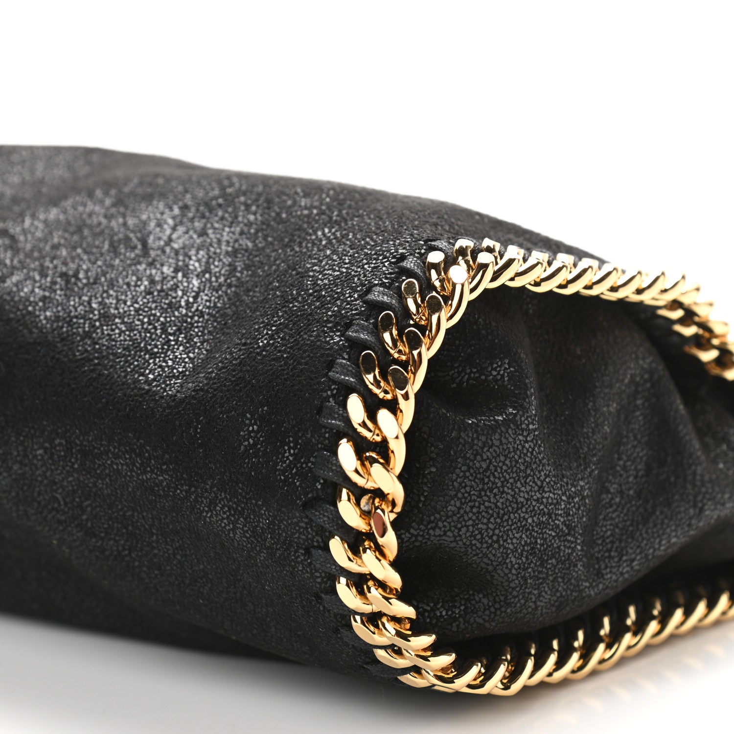 Stella McCartney Shaggy Deer Mini Falabella Fold Over Tote Black 10 of 10