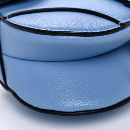 Christian Dior Goatskin Micro Saddle Bag Cornflower Blue 5 of 10