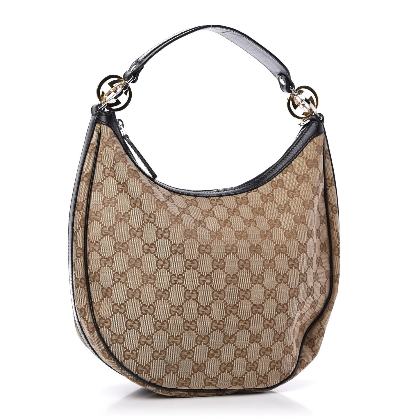 Monogram Medium GG Twins Hobo Black