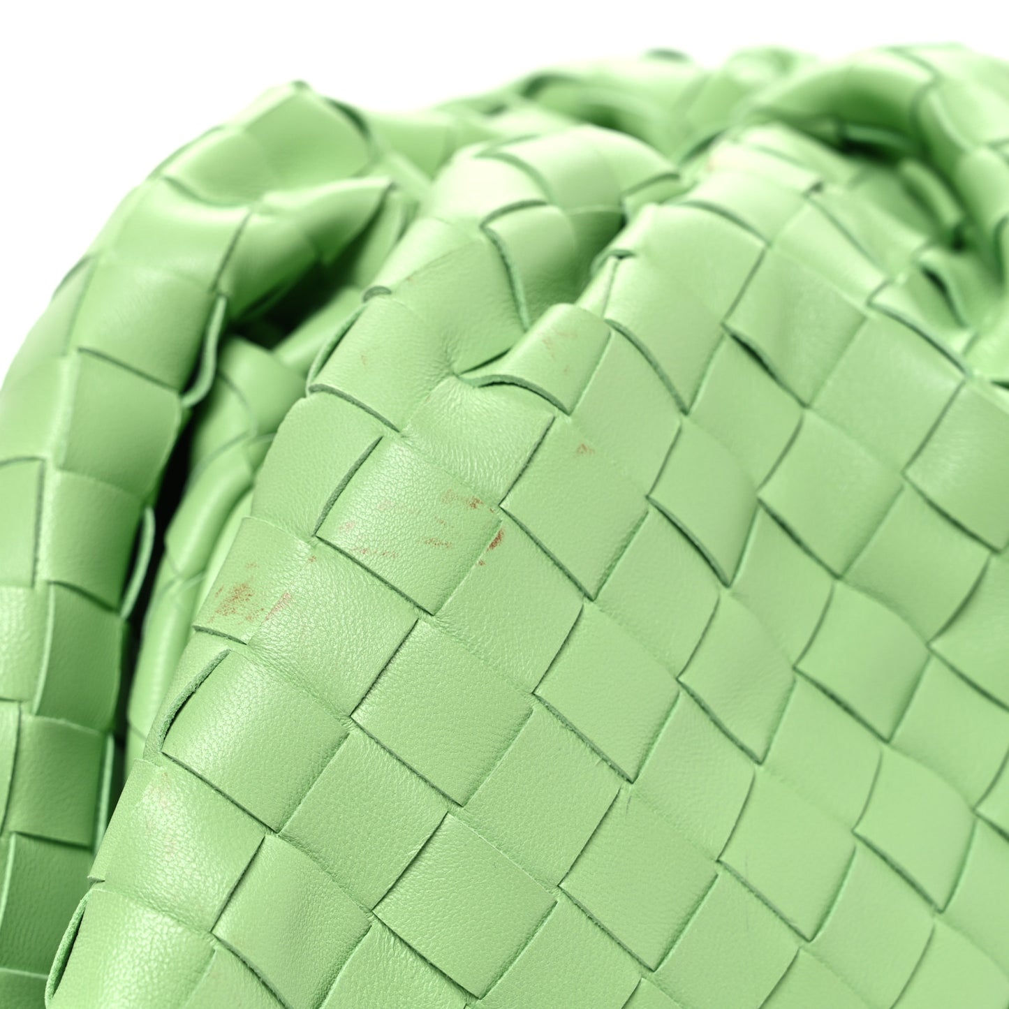Nappa Maxi Intrecciato The Pouch Oversized Clutch Pistachio