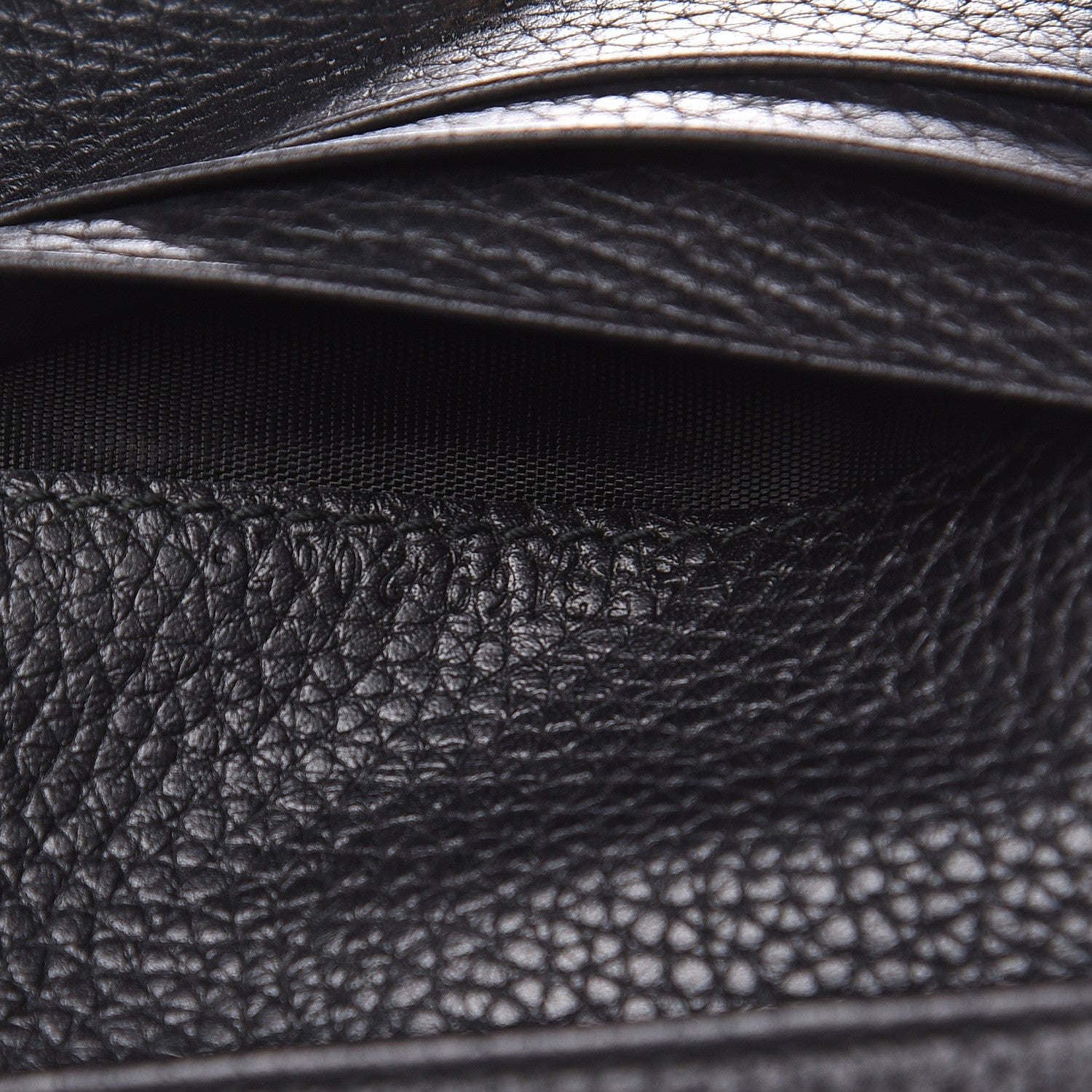 Gucci Pebbled Calfskin Animalier Tiger Card Case Black 7 of 7