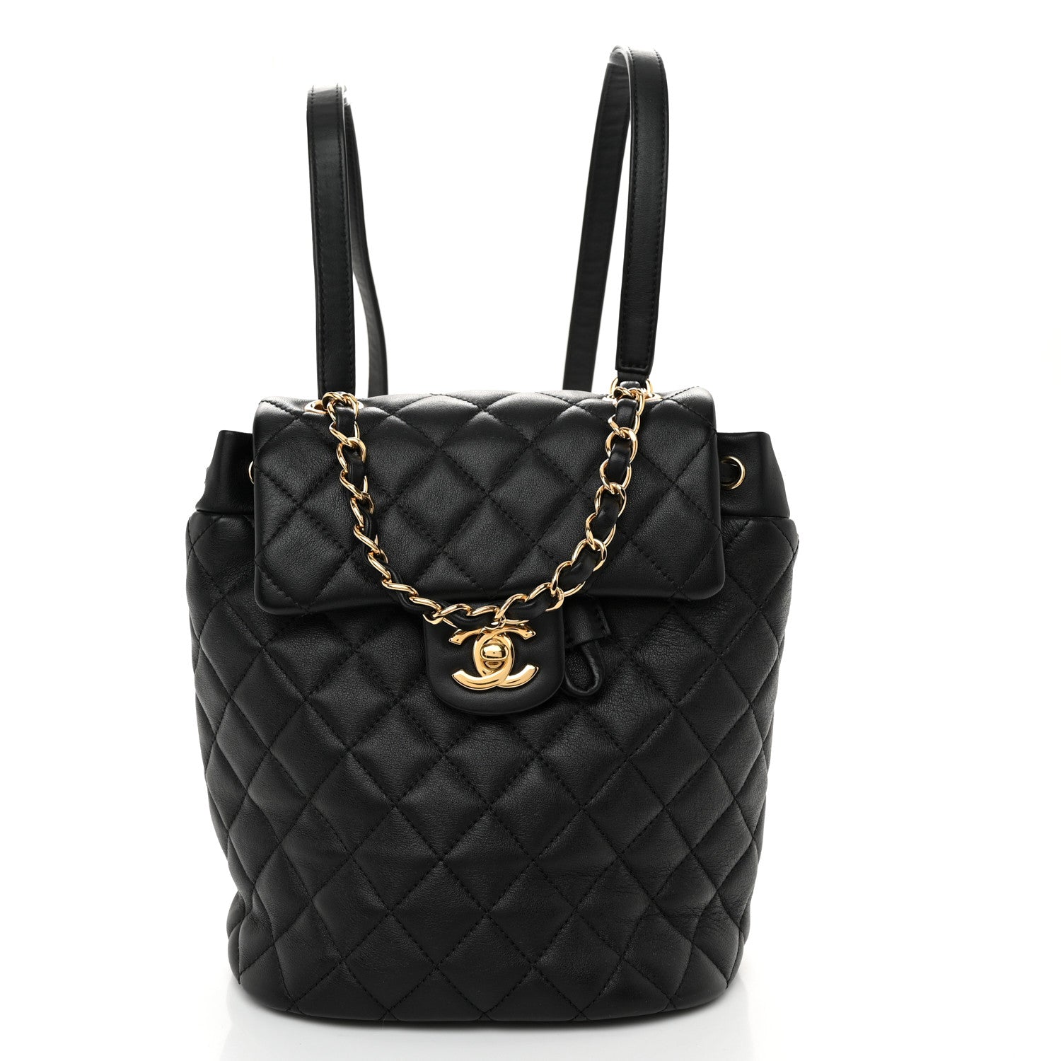 Chanel Calfskin Quilted Mini Urban Spirit Backpack Black 1 of 10